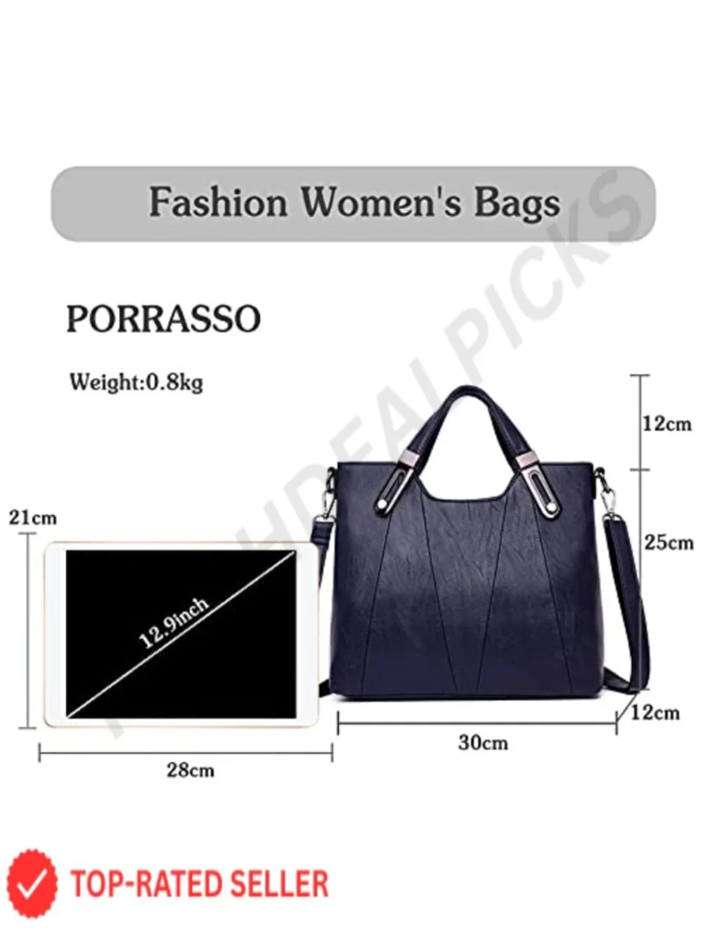 Fashion Shoulder Bag PU Leather Waterproof Satchel Handbag